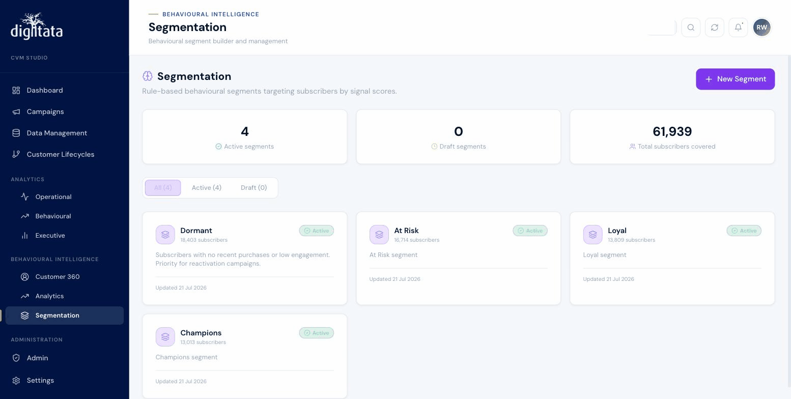 Smart segment builder