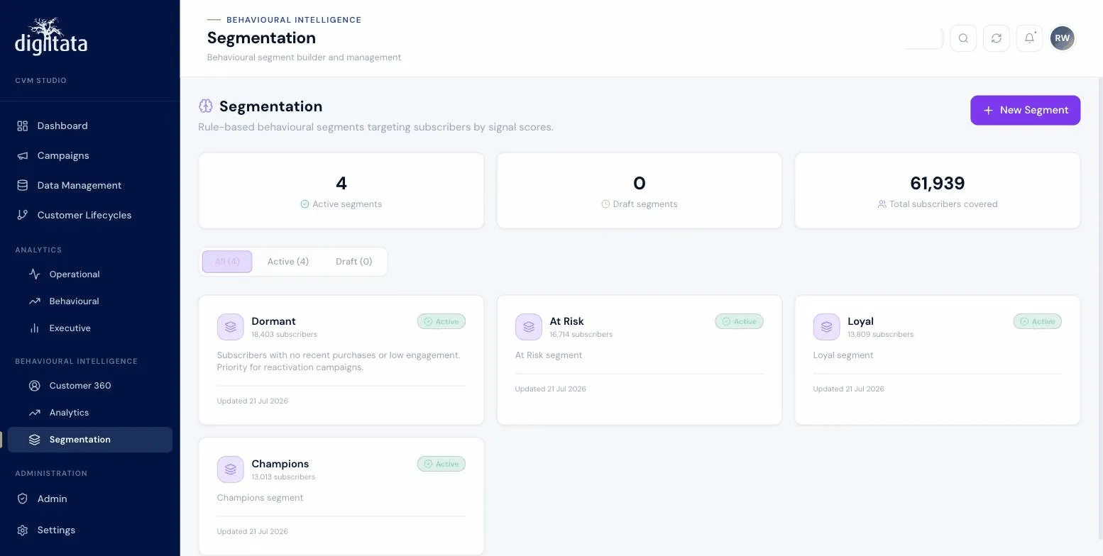 Smart segment builder